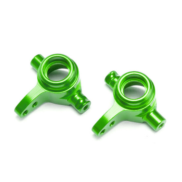 Traxxas 6837G Aluminum Steering Blocks Left & Right Green : 4x4 Slash /Stampede