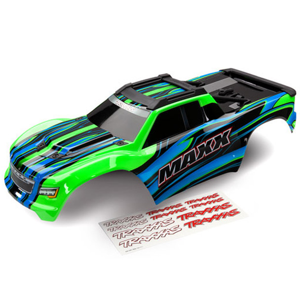 Traxxas 8911G Painted Body Green w/ Decal Sheet : Maxx