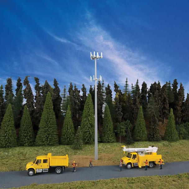 Walthers 933-3345 Modern Communication Tower Kit - 9-3/4 Tall x 1" Wide HO Scale