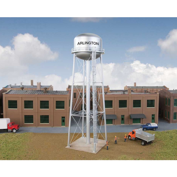 Walthers 933-3550 Municipal Water Tower Kit - 3-5/16 x 3-5/16 x 11-1/8" HO Scale