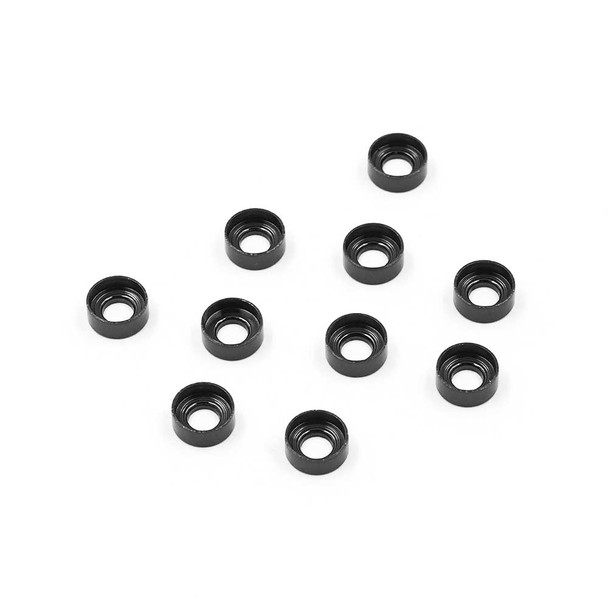 Yeah Racing YA-0657BK Aluminum M3 Button Head Countersunk Washer Black (10 pcs)