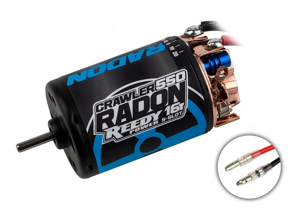 Associated 27465 Reedy Radon 2 Crawler 550 16T 5-Slot 1450kV Brushed Motor