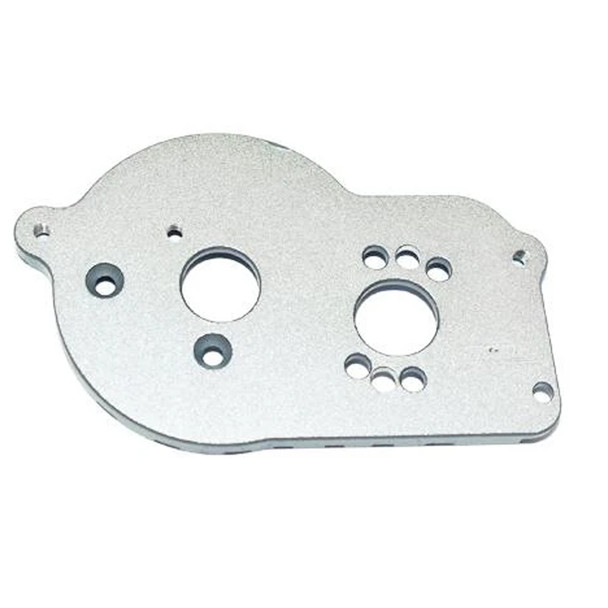 GPM Aluminum Motor Mount Plate w/ Heat Sink Fins Silver : Losi 1/18 Mini-T 2.0