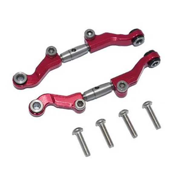 GPM Alum + Stainless Steel Adjustable Front Steering Tie Rod Red : Mini-T 2.0