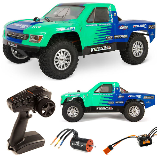 Losi LOS03019V2T2 1/10 TENACITY TT Pro 4WD Brushless SCT RTR w/ DX3 & Smart Falken