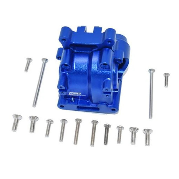GPM Racing Aluminum Rear Gear Box Blue : Losi 1/10 Lasernut U4