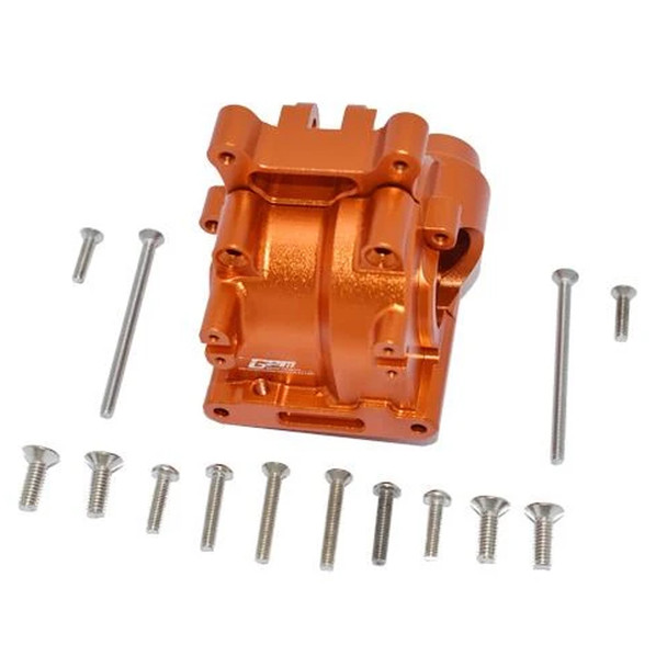 GPM Racing Aluminum Rear Gear Box Orange : Losi 1/10 Lasernut U4