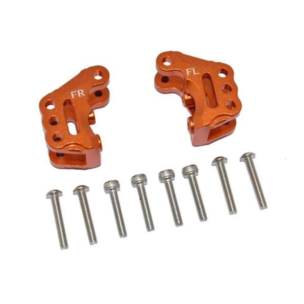 GPM Aluminum Front Axle Mount Set For Suspension Links Orange : Axial 1/10 RBX10