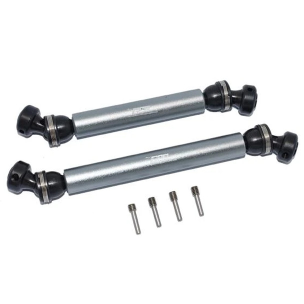 GPM Steel + Aluminum Front + Rear CVD Drive Shaft Grey : Axial 1/10 RBX10