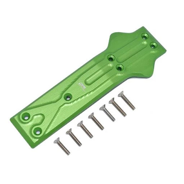 GPM Racing Aluminum Front Chassis Protection Plate Green : Losi 1/10 Rock Rey