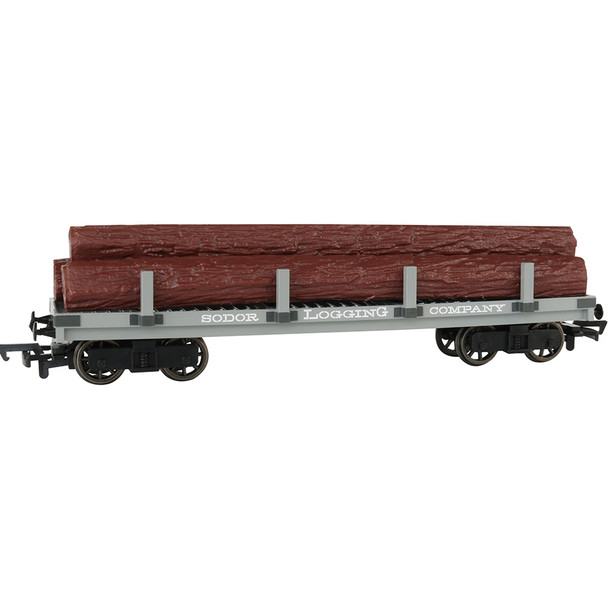 Bachmann 77004 Thomas & Friends Sodor Logging Company Flat Wagon w/Logs HO Scale