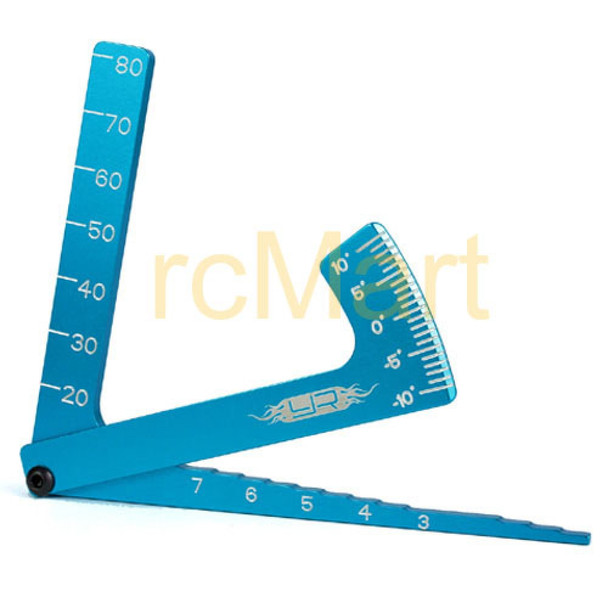 Yeah Racing YT-0056BU 3 in 1 Camber Gauge Blue : all 1/8 & 1/10 on road cars