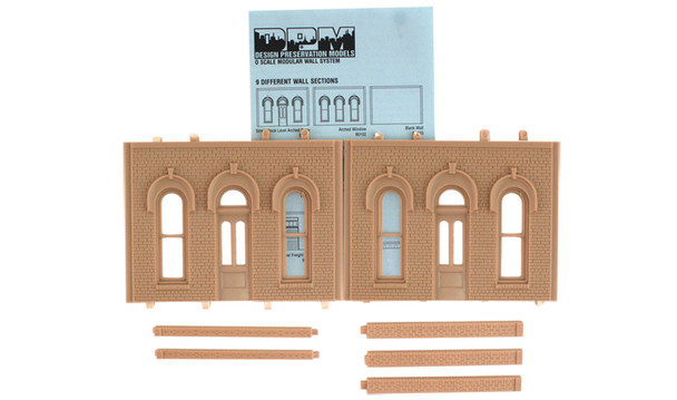 Design Preservation Models 90101 Modular Walls - Arched Entry Door Kit (2) O Scale