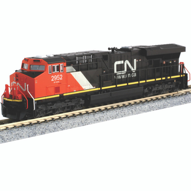 Kato 1768939DCC GE ES44AC Canadian National #2952 Locomotive w/ DCC N Scale