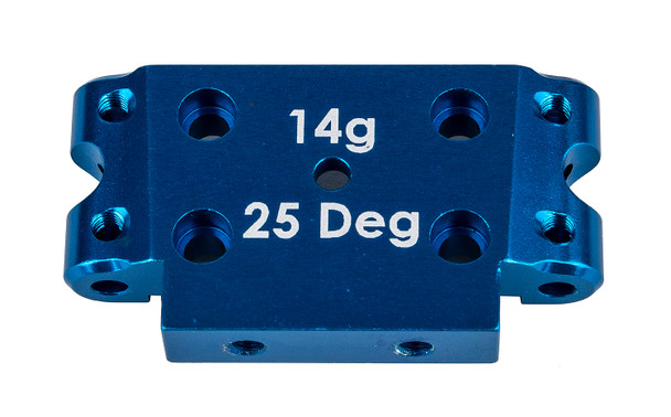 Associated 72006 FT Aluminum Front Bulkhead 25 deg Blue : DR10