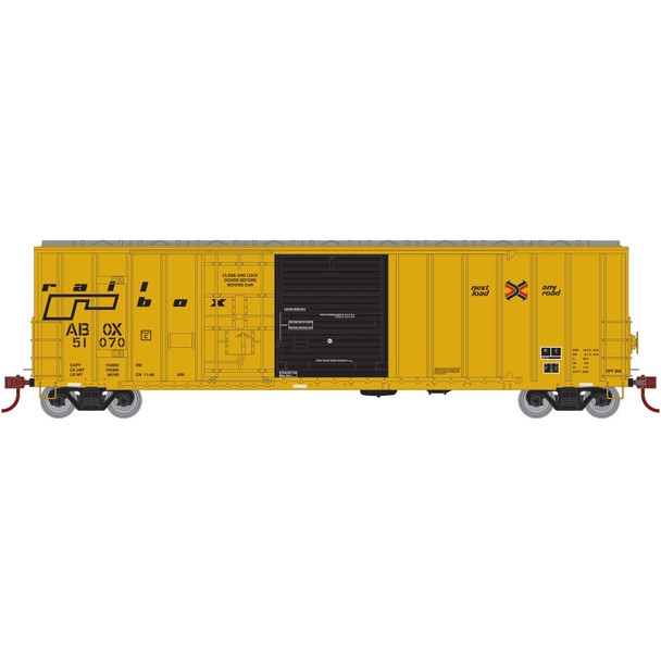 Athearn 50' FMC Ex-Post Combo Door Box RBOX Late #51070 Freight Car N Scale