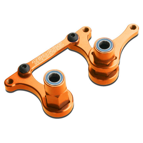 Traxxas 3743T Orange Aluminum Steering Bellcranks : Rustler/Slash/Bandit