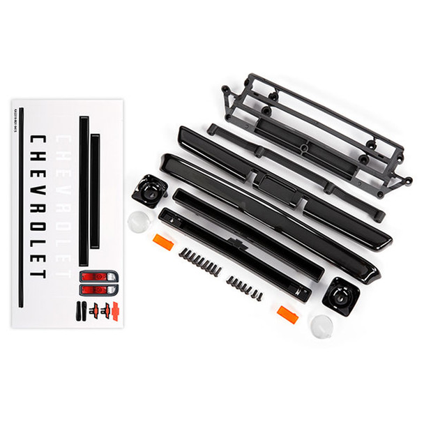 Traxxas 9415 Body Accessories / Chevrolet C10 Black : Drag Slash