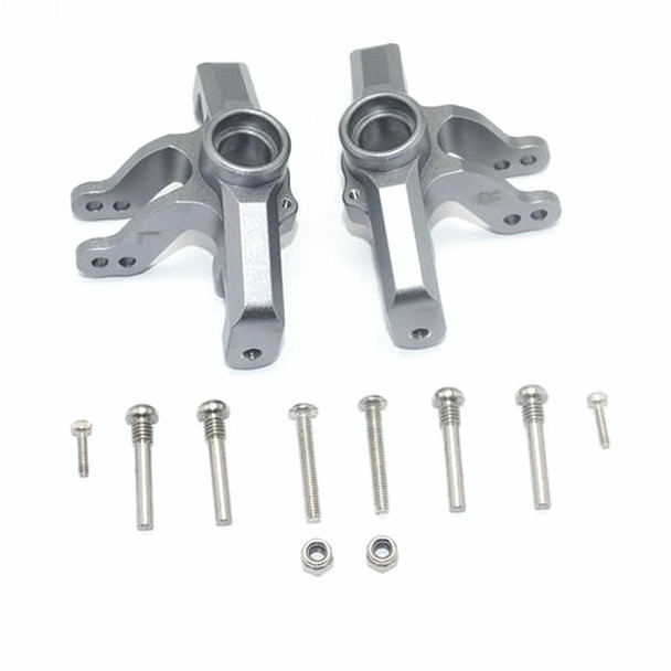 GPM Racing Aluminum Front Knuckle Arms Grey : Losi 1/10 Baja Rey