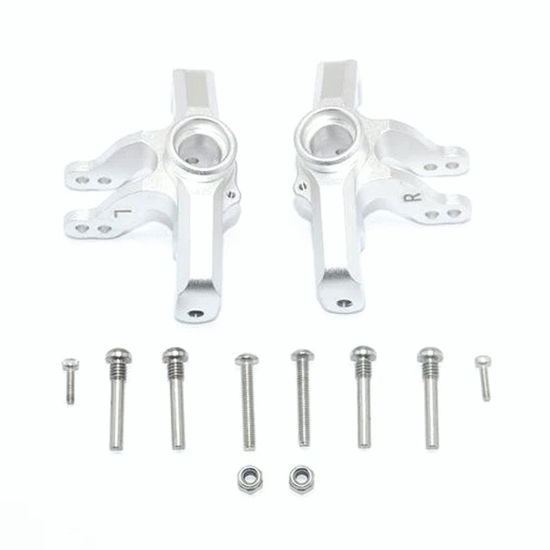 GPM Racing Aluminum Front Knuckle Arms Silver : Losi 1/10 Baja Rey