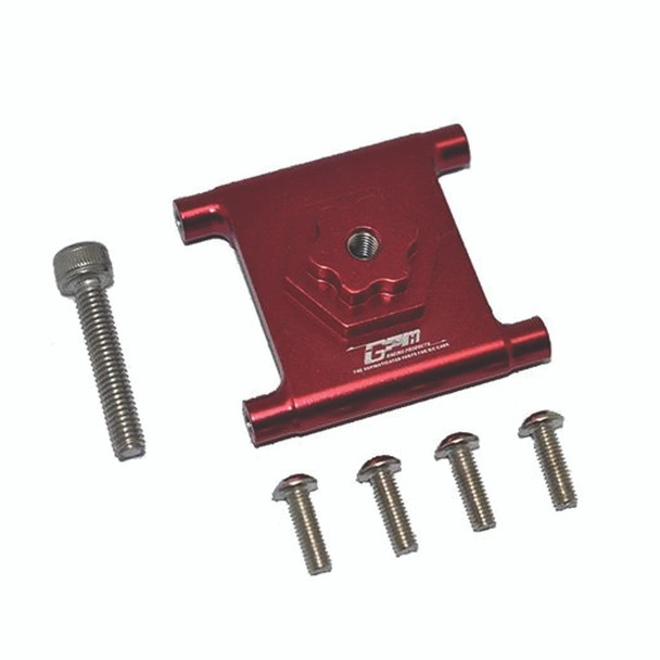 GPM Racing Aluminium Spare Tire Mount Red : Losi 1/10 Lasernut U4