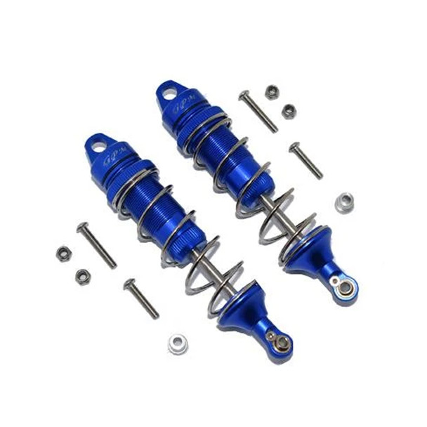 GPM Aluminum Rear Thickened Spring Dampers 101mm Blue : Losi 1/10 Lasernut U4