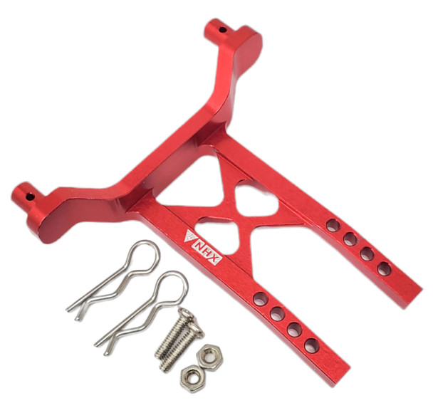 NHX RC Aluminum Rear Body Mount For Traxxas 1/18 LATRAX Teton Red