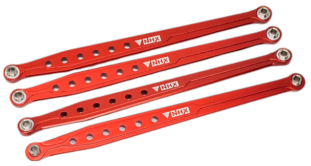 NHX RC Aluminum Chassis lower Side linkage : Everest Gen7 Sport / Pro Red