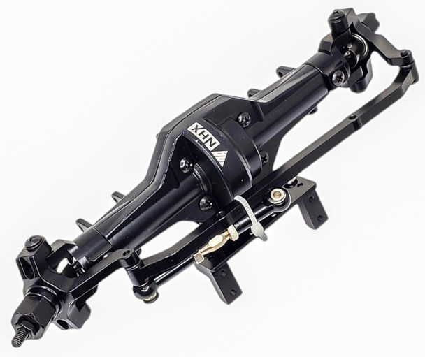 NHX RC Complete Aluminum Front Axle with Gears : Everest Gen7 Sport / Pro Black