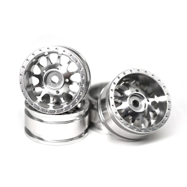 Orlandoo Hunter Model 18mm O.D Metal Hub (4) Silver Wheels : Jeep Rubicon