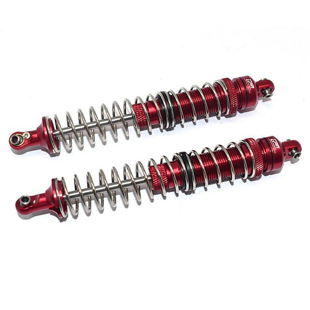 GPM Racing Aluminum Front Spring Dampers 130mm Red : Axial 1/10 RBX10