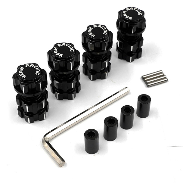 Yeah Racing WA-043BK Aluminum 17mm Hex Adaptor 10mm Offset 5mm Shaft / 2.5mm Pin