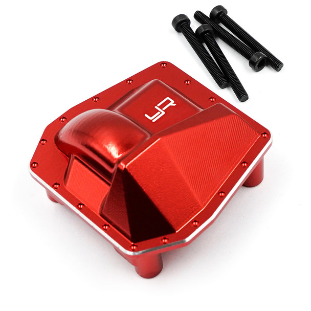 Yeah Racing AXSC-083RD Aluminum Diff Cover Red : Axial SCX6
