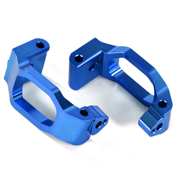 Traxxas 8932X Left & Right Blue Aluminum Caster Blocks C-Hubs : Maxx