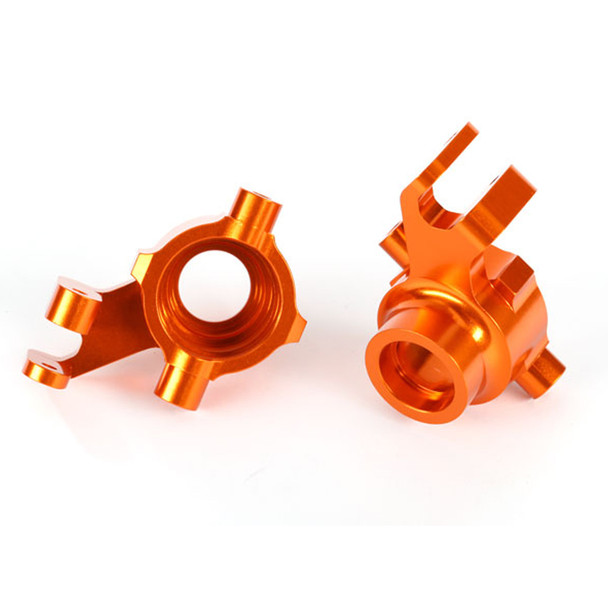 Traxxas 8937A Aluminum Steering Blocks Left & Right Orange : Maxx