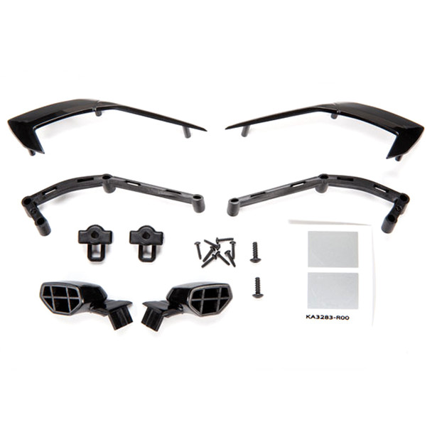 Traxxas 9317 Left & Right Mirrors/Mounts/Trim/Side Chevrolet Corvette Stingray 4-Tec