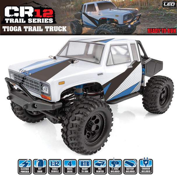 Associated 40006 CR12 1/12 Tioga 4X4 Off-Road Trail Truck RTR