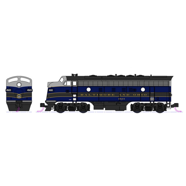 Kato 1060428 EMD F7A/B Diesel Freight 2-Locomotive Set Baltimore & Ohio #4503/5493 N Scale