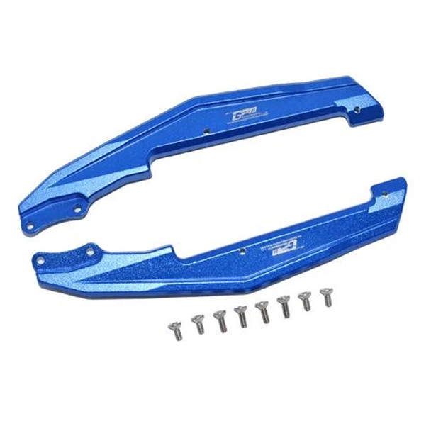 GPM Racing Aluminum Chassis Side Bars Blue : Losi 1/18 Mini-T 2.0