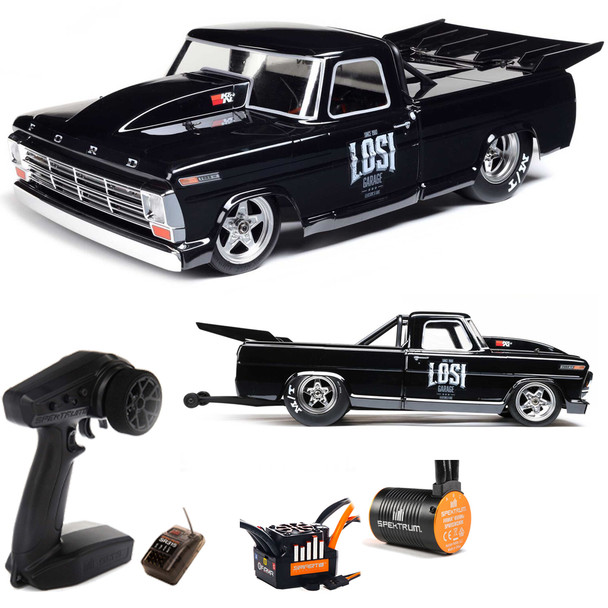 Losi LOS03045T2 1/10 '68 Ford F100 2WD No Prep Drag Truck Brushless RTR Losi Garage