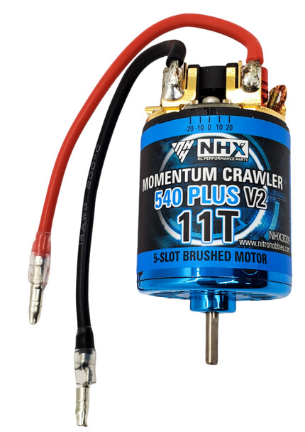 NHX RC Momentum 5-Slot 540 Plus V2 11T Brushed Crawler / Cars Motor