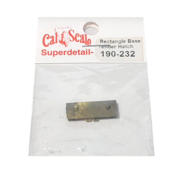 Cal Scale 190-232 Tender Water Hatch Rectangular HO Scale