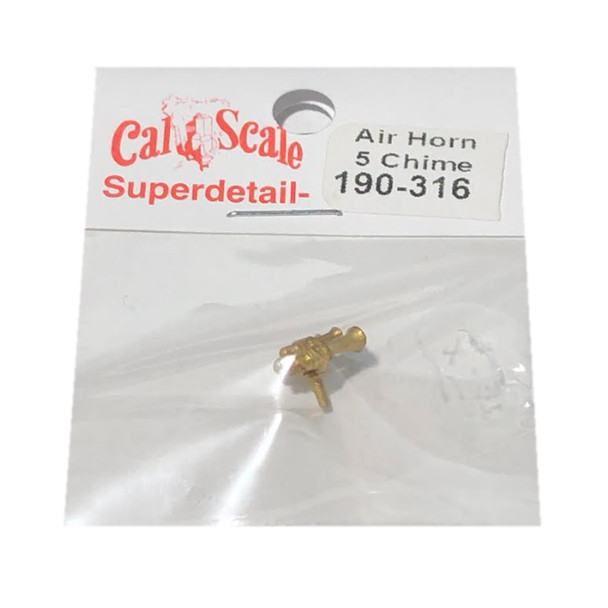 Cal Scale 190-316 Nathan Diesel Air Horn Brass Casting 5-Chime HO Scale