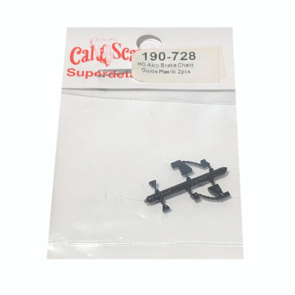 Cal Scale 190-728 Alco Brake Chain Guide Plastic (2) HO Scale