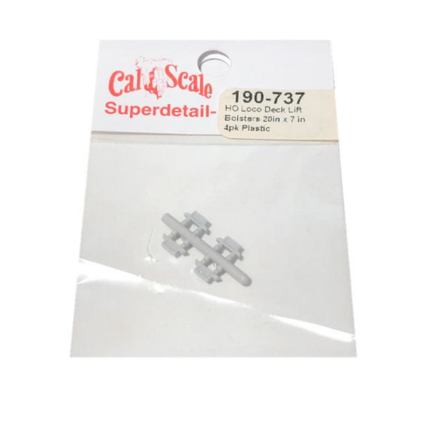 Cal Scale 190-737 Loco Deck Lift Bolsters Plastic (4) HO Scale