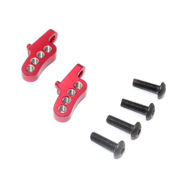 GPM Racing Aluminum Adjustable Mount Use for Rear Damper Red : Tamiya CC01