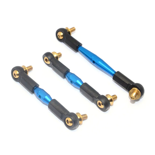 GPM Racing Aluminum Tie Rod For Servo & Steering Blue : Tamiya CC01