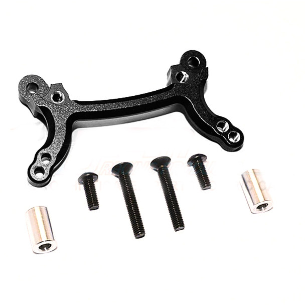 GPM Aluminum Front Shock Tower w/ Alum Collars & Screws Black : Tamiya DF-02