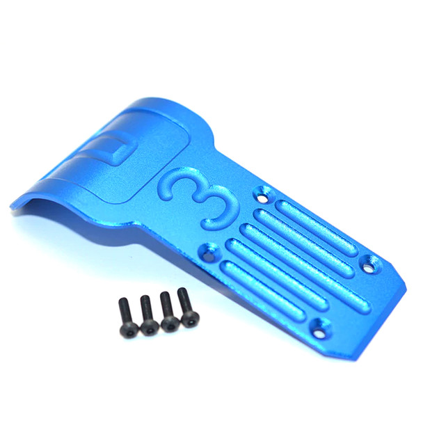 GPM Racing Aluminum Rear Bumper Blue : 1/10 Tamiya DT-03