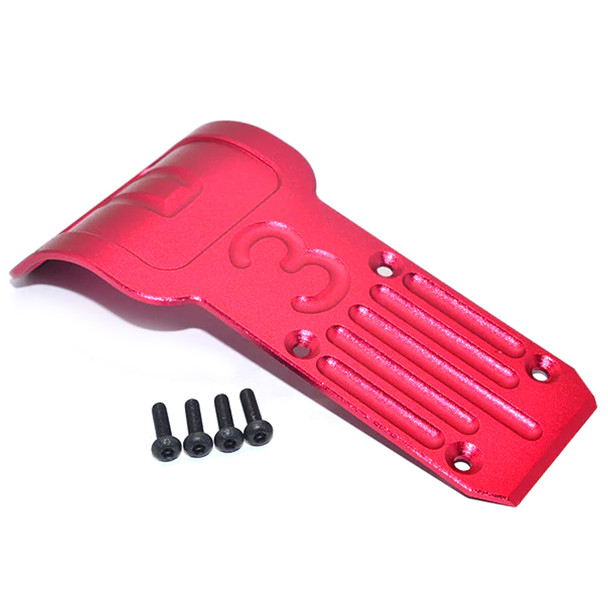 GPM Racing Aluminum Rear Bumper Red : 1/10 Tamiya DT-03